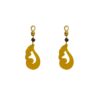 Silver Earrings 925, Jade-0