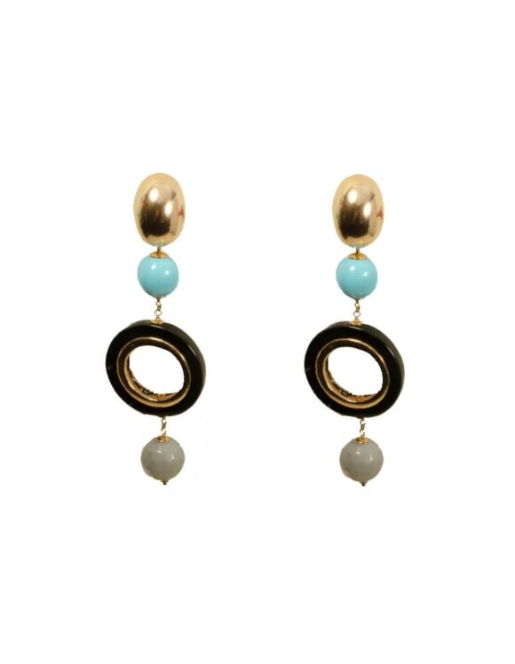 Silver Earrings 925, Turquoise-0
