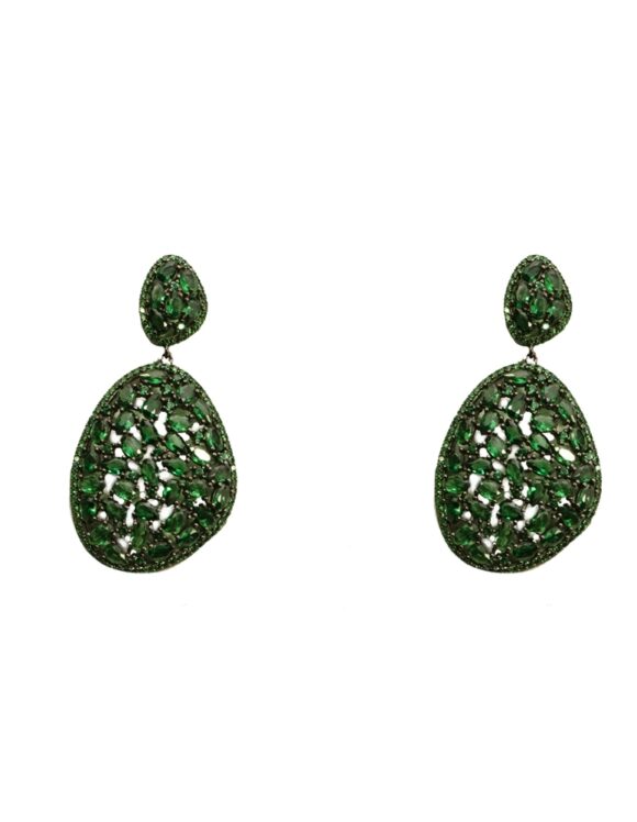 Silver Earrings 925, Zircon -0