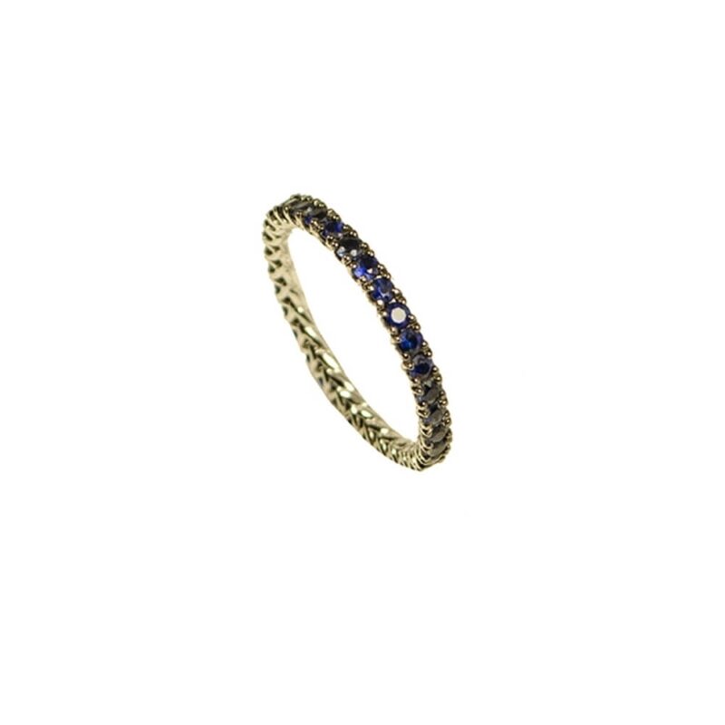 Gold Ring K18, Sapphire 1.21 ct.-0