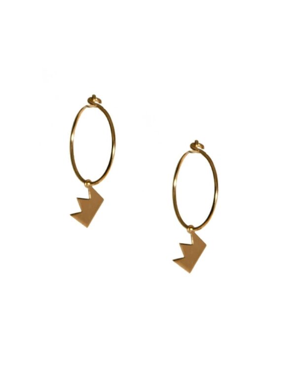 Gold K18 Earrings-0