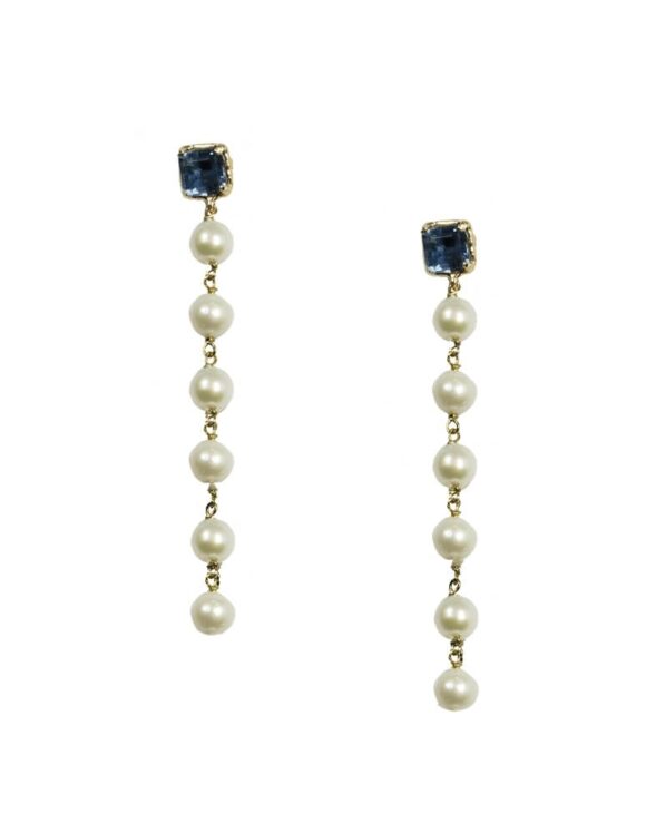 Silver Earrings 925, Pearls-0