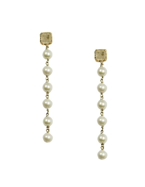 Silver Earrings 925, Pearls-0