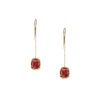 Silver Earrings 925, Crystal. -0