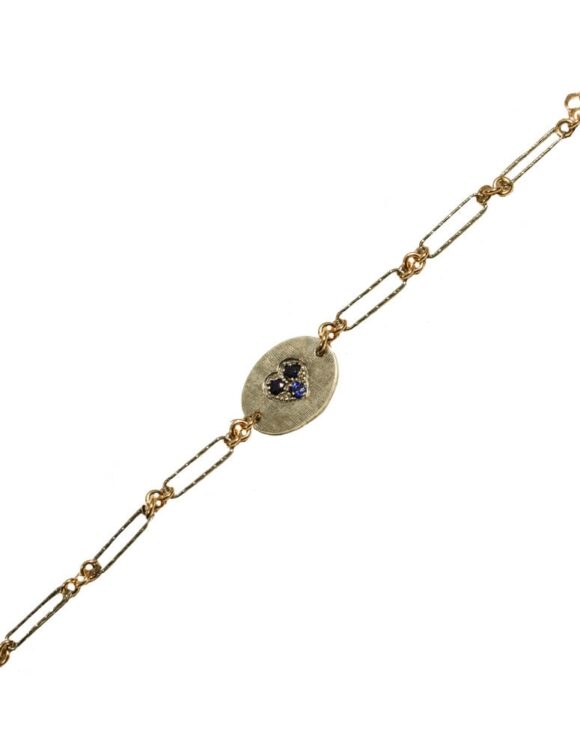 Silver Bracelet 925, Sapphire-0