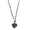 Silver Necklace 925, Emerald-0