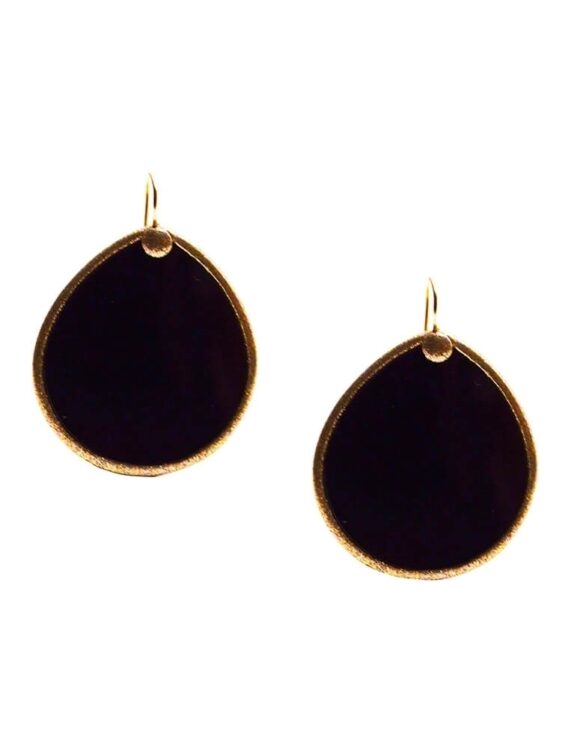 Silver Earrings 925, Onyx-0