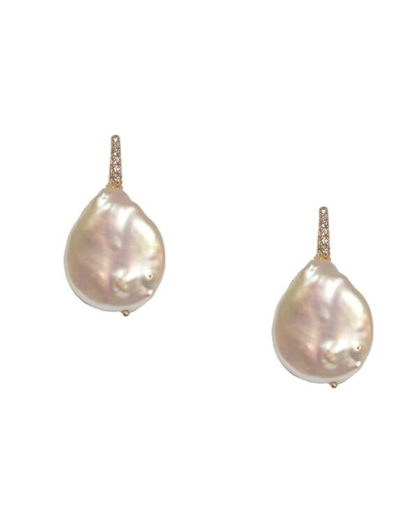 Silver Earrings 925, Pearl-0