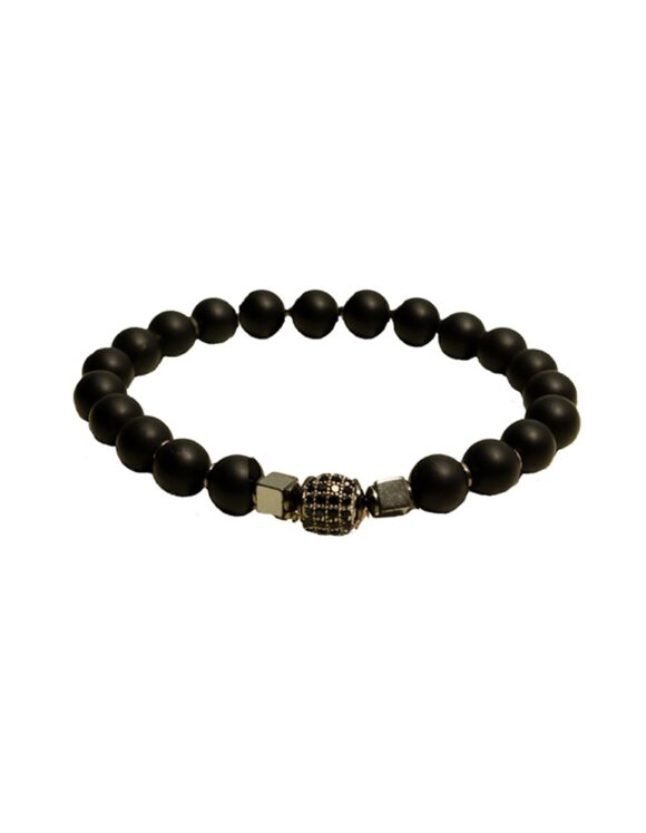 Silver Bracelet 925, Onyx-0