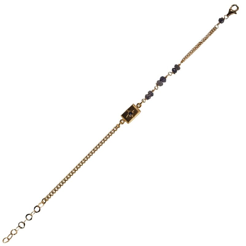 Silver Bracelet 925, Sapphire-0