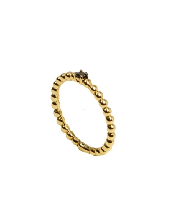 Gold Ring K18, Diamond 0.04 ct-0