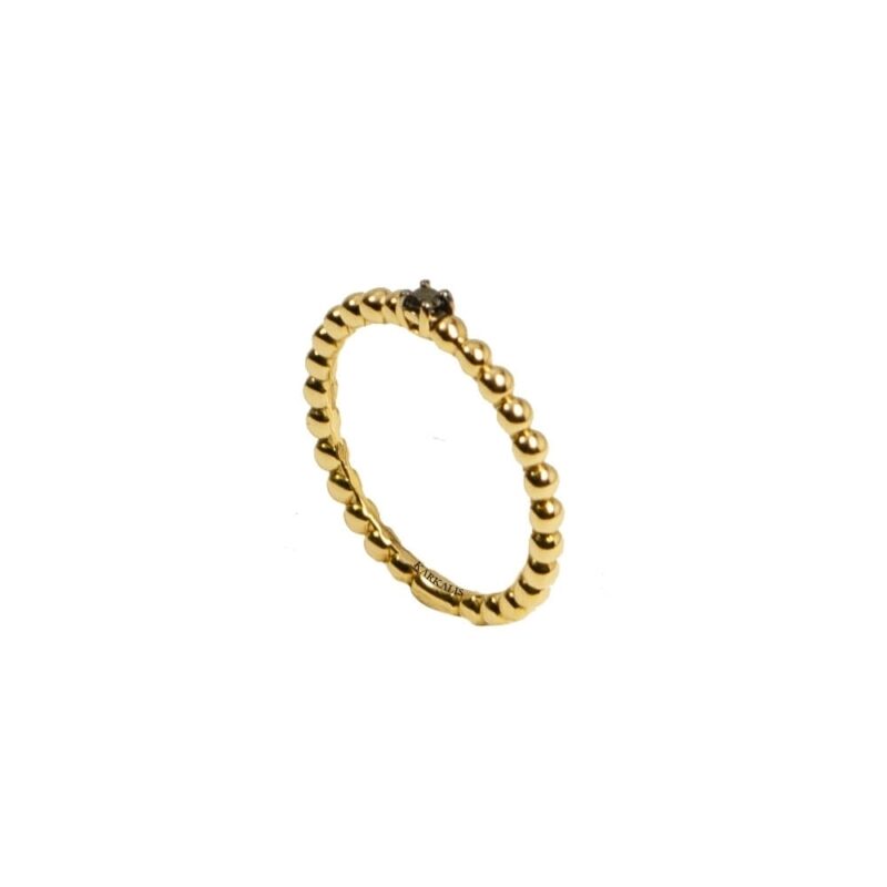 Gold Ring K18, Diamond 0.04 ct-0