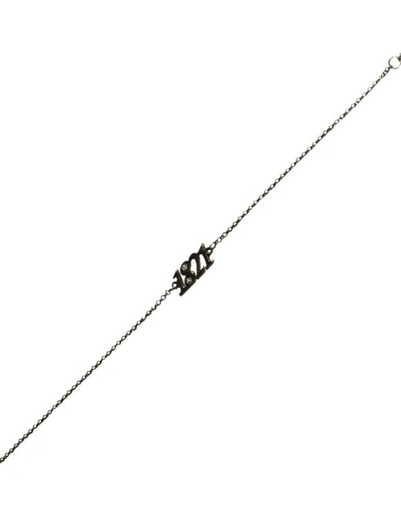 Silver Bracelet 925, Diamonds 0.03 ct-0