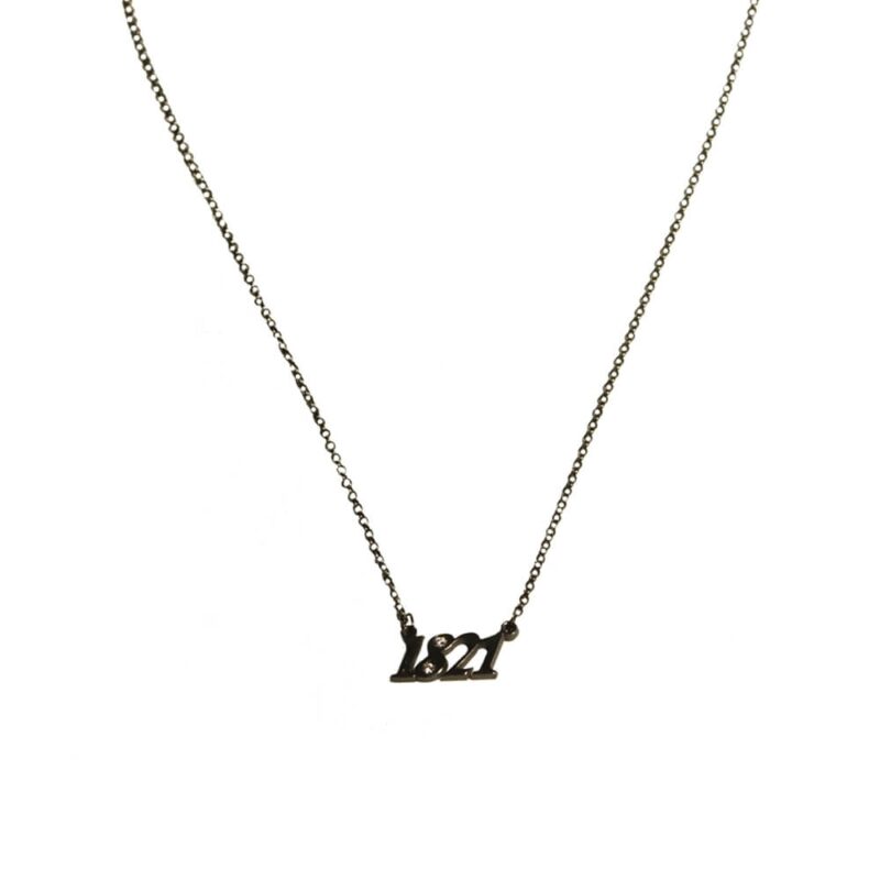 Silver Necklace 925, Diamonds 0.03 ct-0