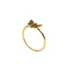 Gold Ring K18, Diamonds 0.09 ct.-0