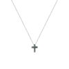 Gold K18 Diamond Cross 0.07 ct-0