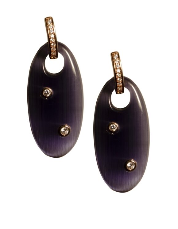 Silver Earrings 925, Amethyst-0