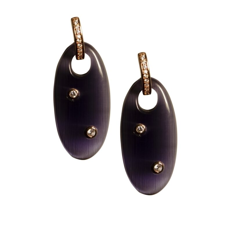 Silver Earrings 925, Amethyst-0