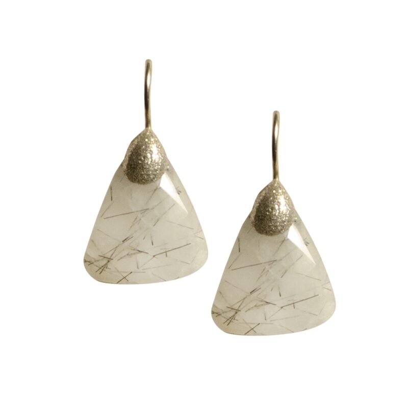 Silver Earrings 925, Quartz-0