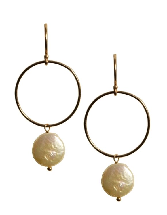 Silver Earrings 925, Pearl-0