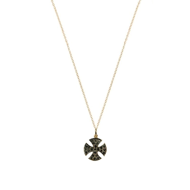 Gold K18 Diamond Cross 0.36 ct. -0