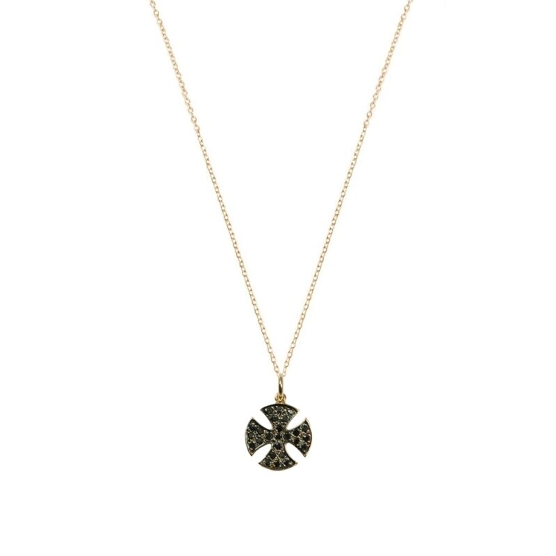 Gold K18 Diamond Cross 0.36 ct. -0