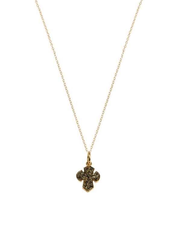 Gold K18 Diamond Cross 0.23 ct.-0