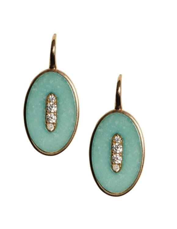 Silver Earrings 925, Zircon-0