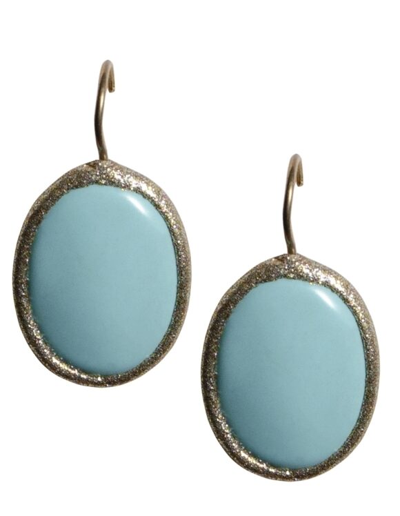 Silver Earrings 925, Turquoise -0