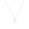 Gold K18 Diamond Cross 0.01 ct. -0