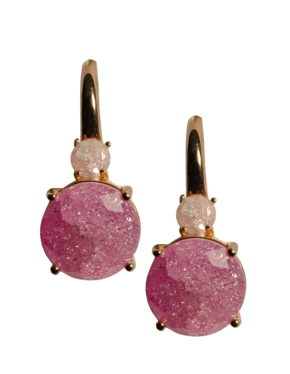 Silver Earrings 925, Quartz -0