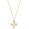 Gold K18 Cross with Pearl-0